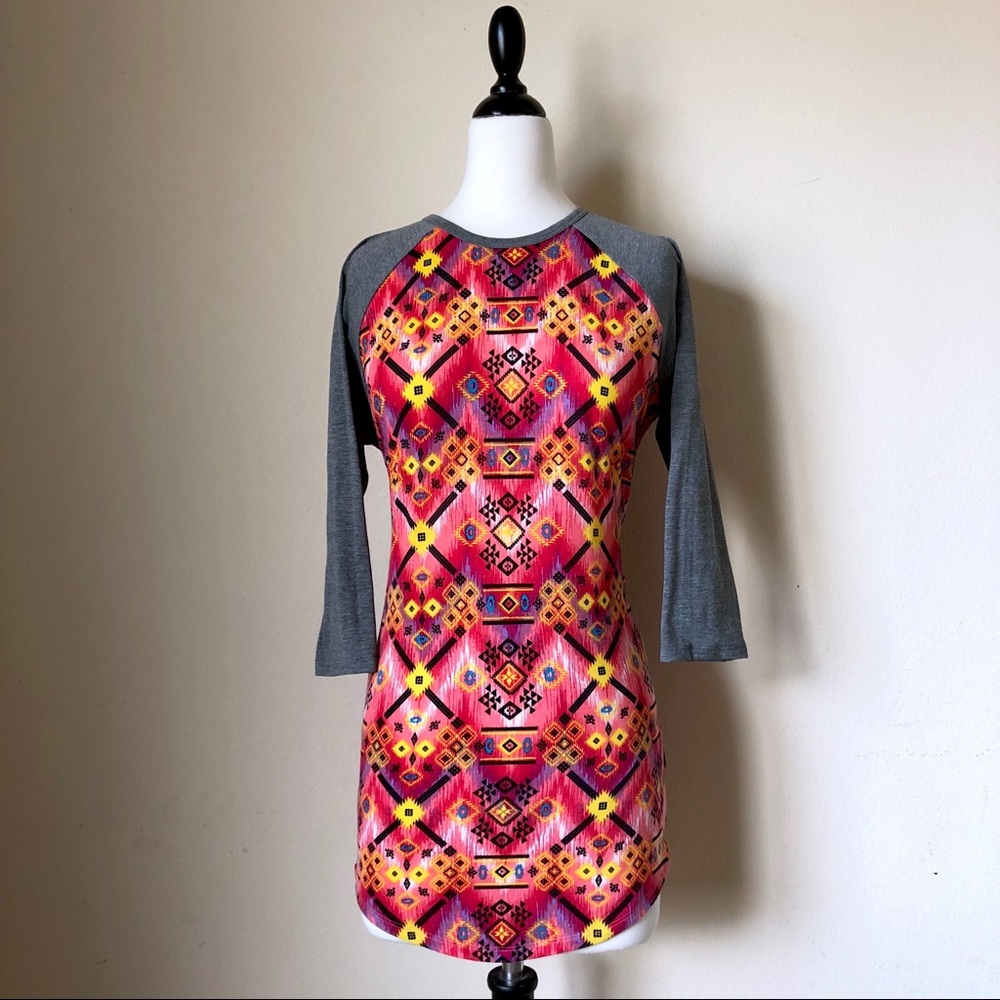 LuLaRoe Randy Baseball Top
